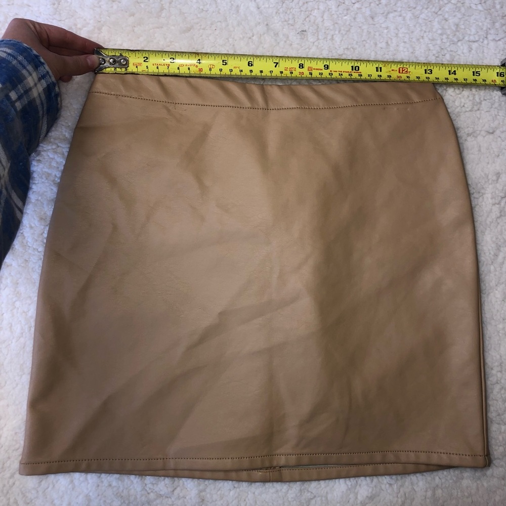 Forever 21 , leather skirt , size S , tan